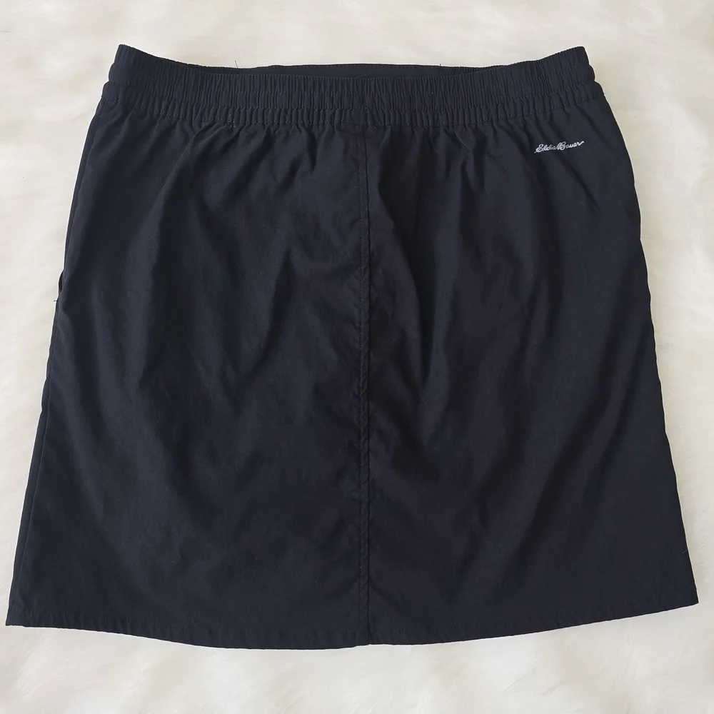 Women's Eddie Bauer Tulip Hem Skort XS Black - Picture 4 of 7
